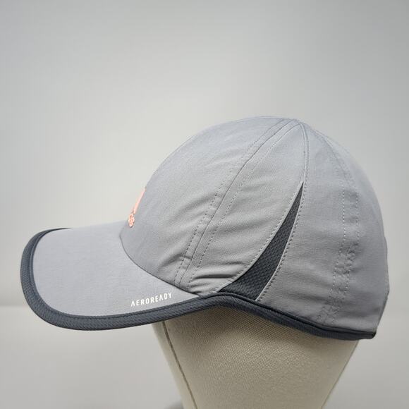 Adidas Aeroready Baseball Cap Gray One Size Adjustable Breathable Mesh 6 Panel - Picture 3 of 9